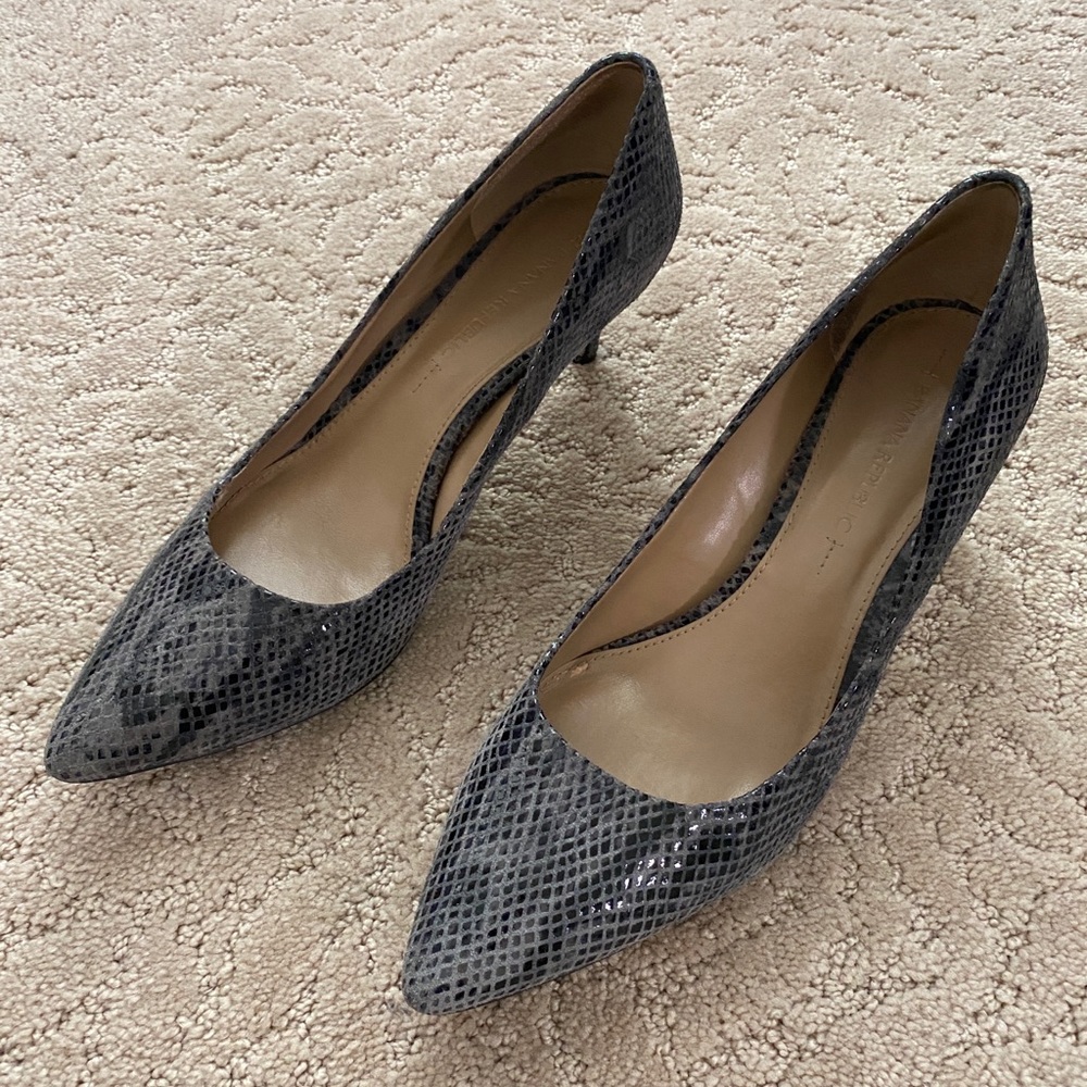 Banana Republic Snakeskin Heels